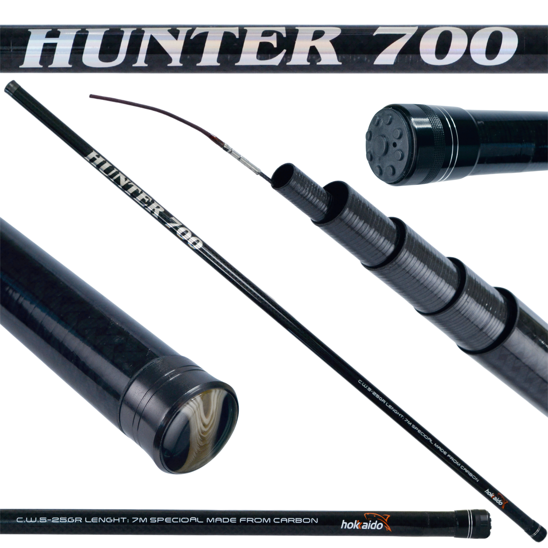 Rybářský prut bat Hokkaido hunter 7M novinka Carbon 2