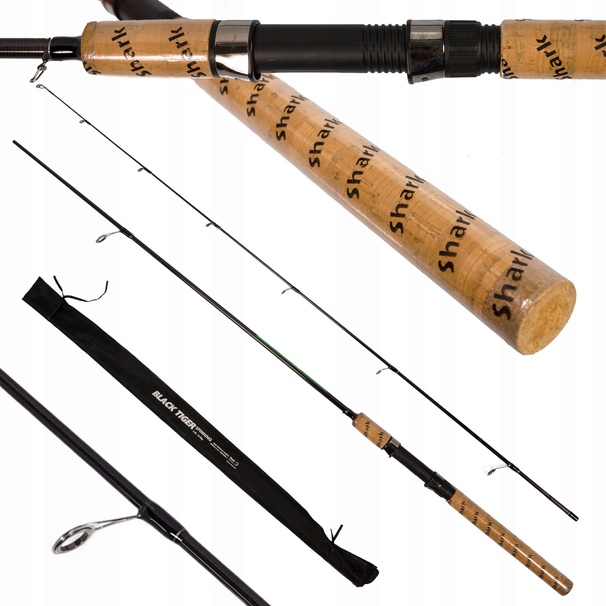 Prut spin shark Black tiger 2,1 highcarbon 10–20 g 2