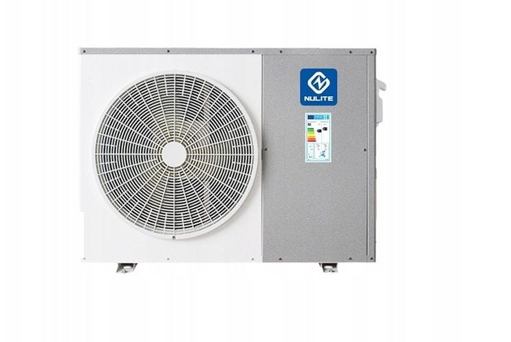 Tepelné čerpadlo NULITE 10 kW – boční pohled