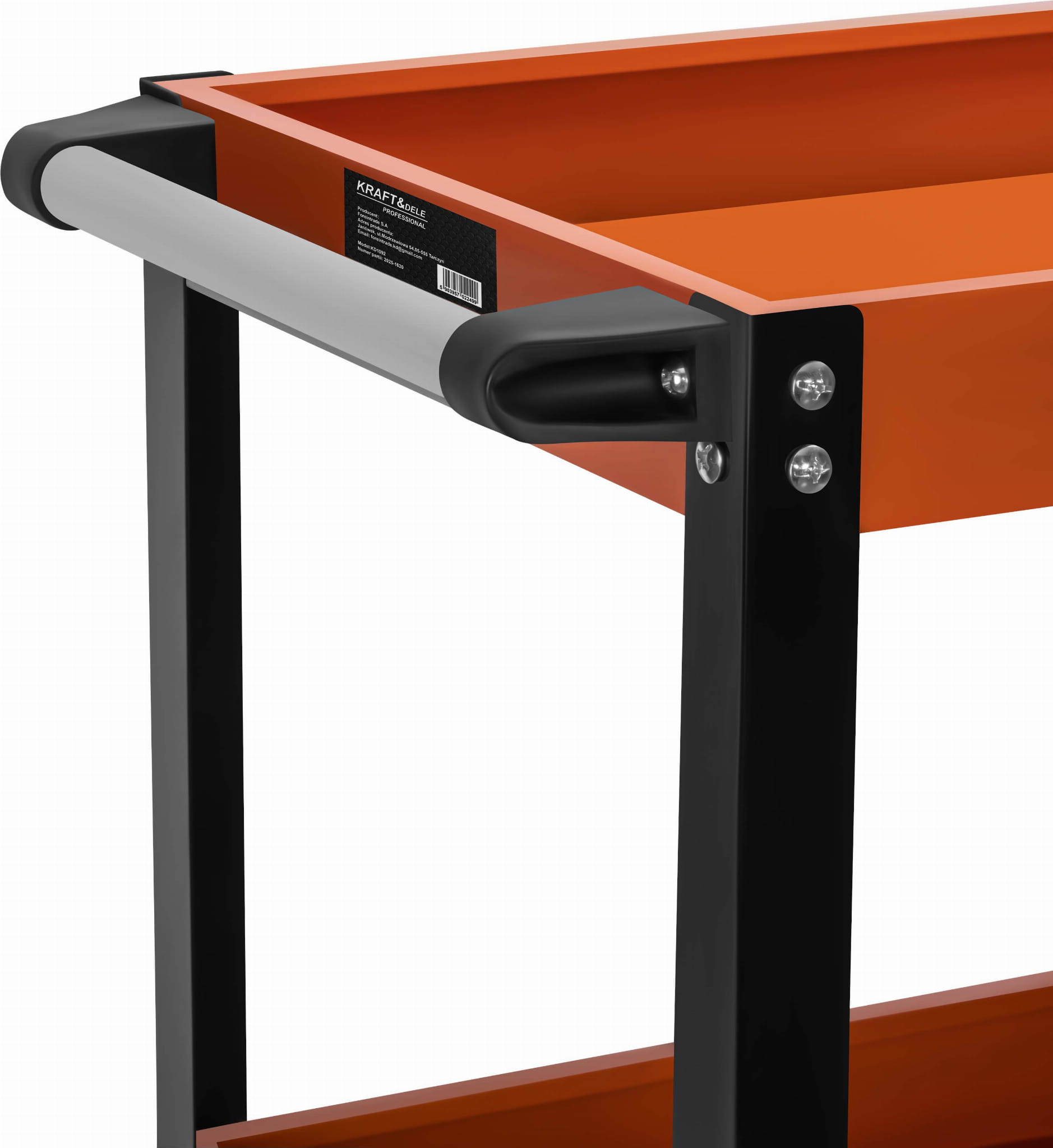 Dílenský vozík KD1092 — ergonomická rukojeť