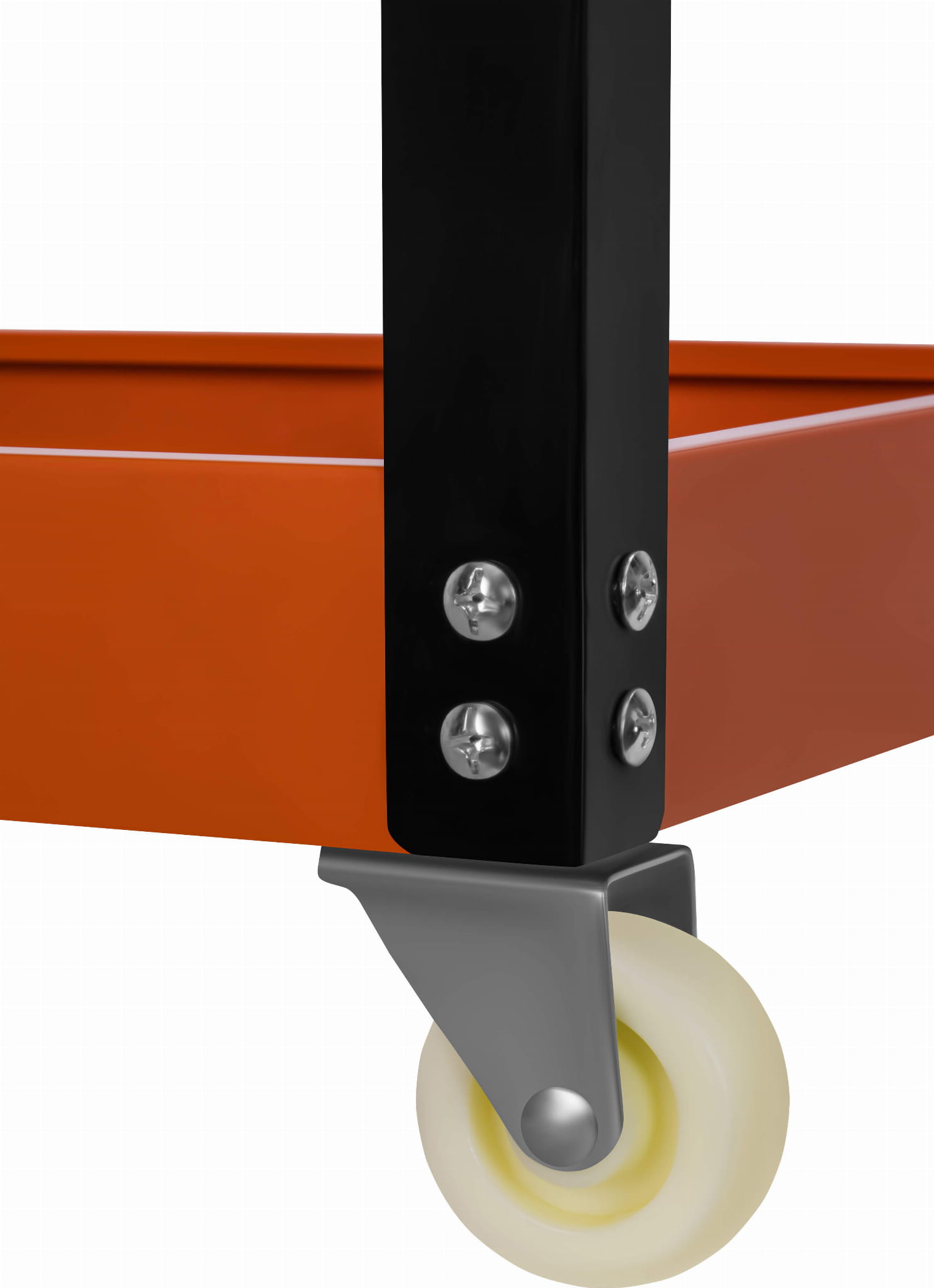 Dílenský vozík KD1092 — detail boční lišty
