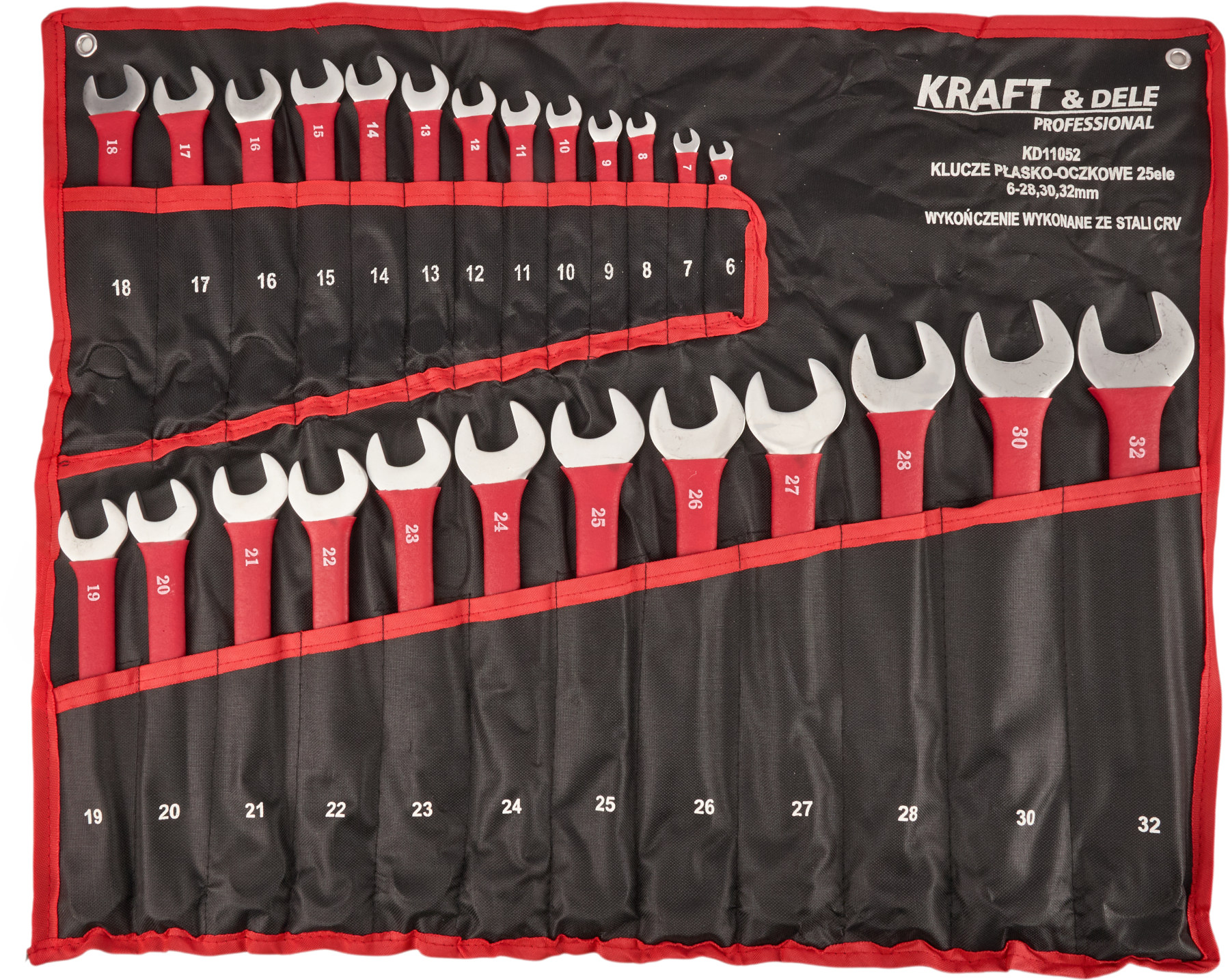 Sada očkoplochých klíčů Kraft&Dele KD11052 – rukojeť a ergonomie