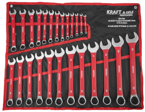 Sada očkoplochých klíčů Kraft&Dele KD11052 – celkový pohled