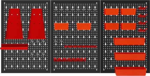 Kovový nástěnný panel na nářadí KD11898 – celkový pohled