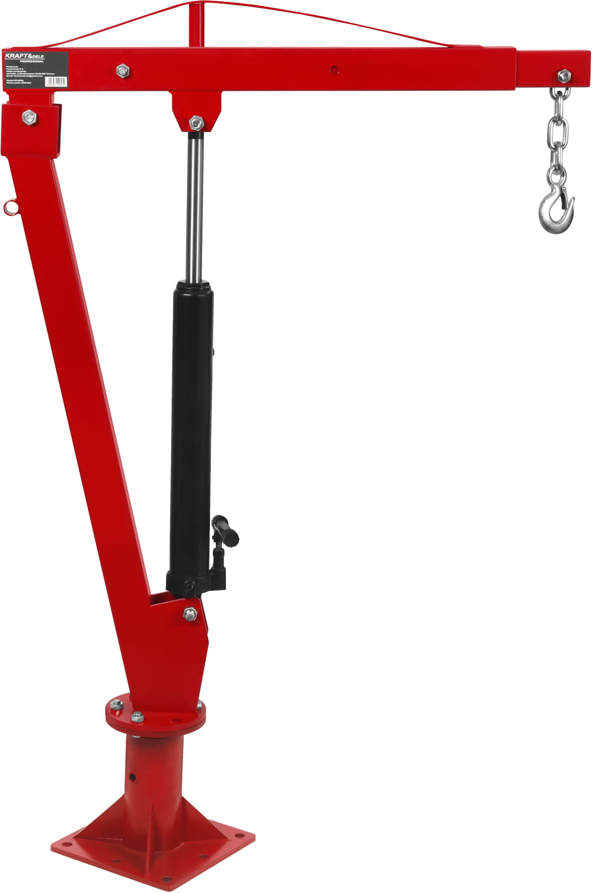 Hydraulický jeřáb HDS 1000 kg KD12684 — hydraulický válec