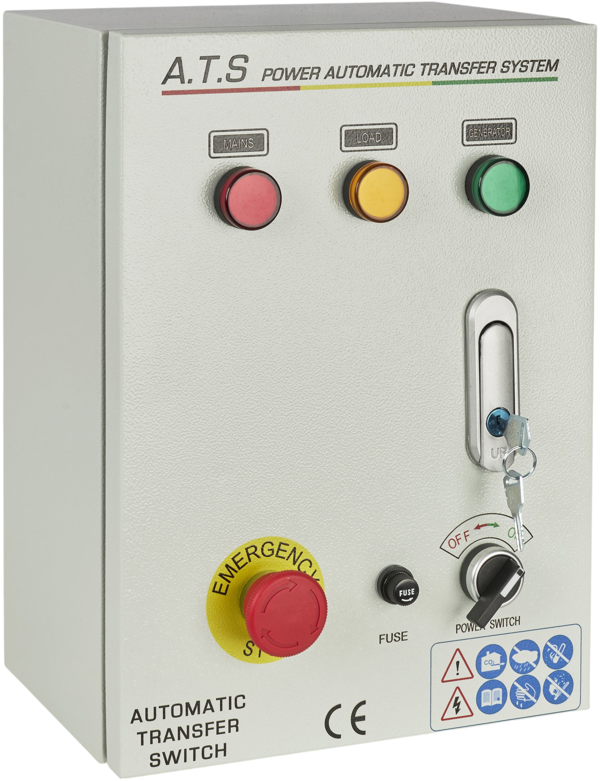 ATS KD199 — detail řídicího panelu a přepínačů