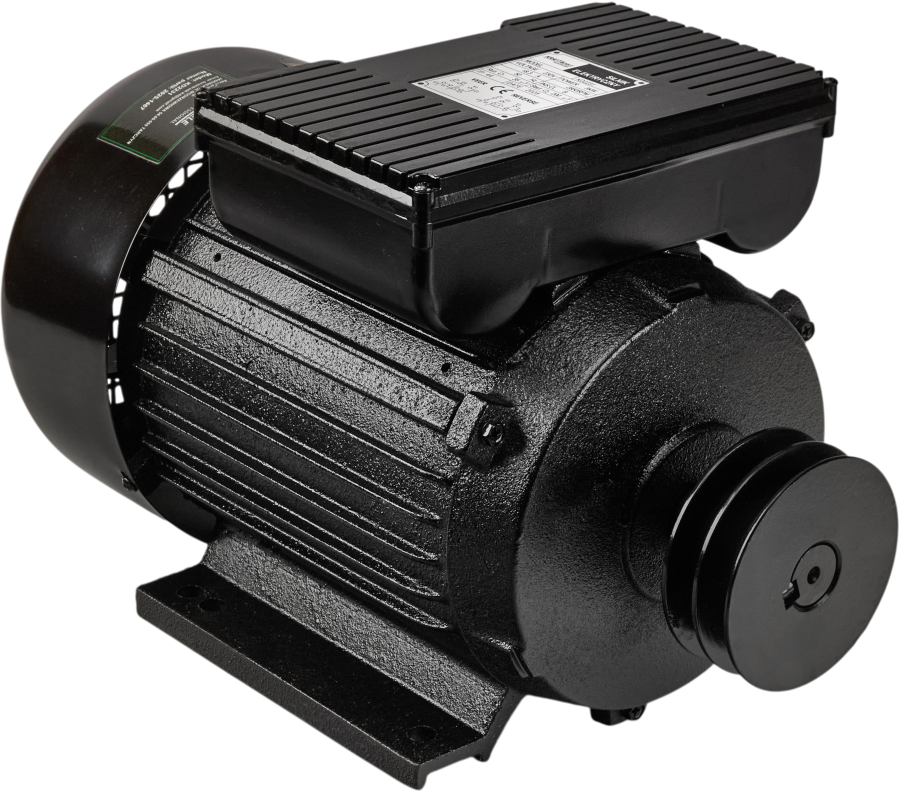 Elektrický motor Kraft&Dele KD2231 — pohon a hřídel