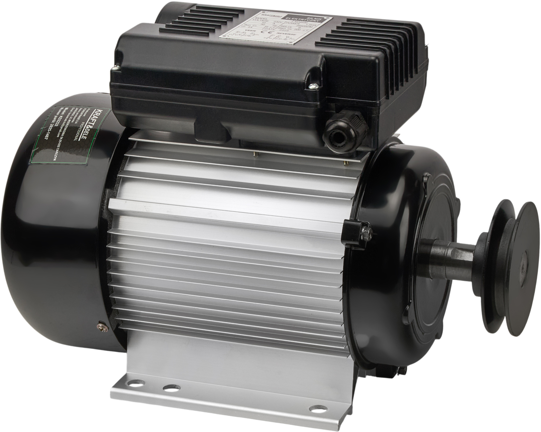 Elektromotor KD2232 boční pohled na hřídel