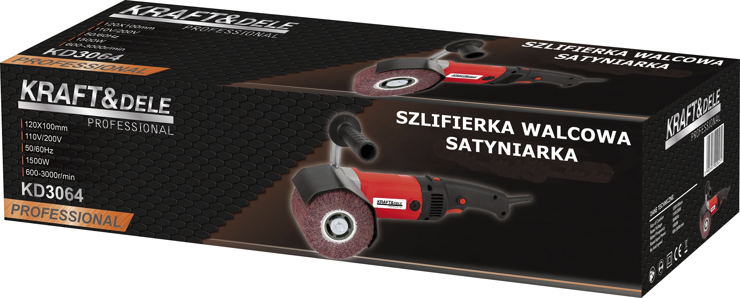 Válcová bruska KD3064 — výměna kartáče