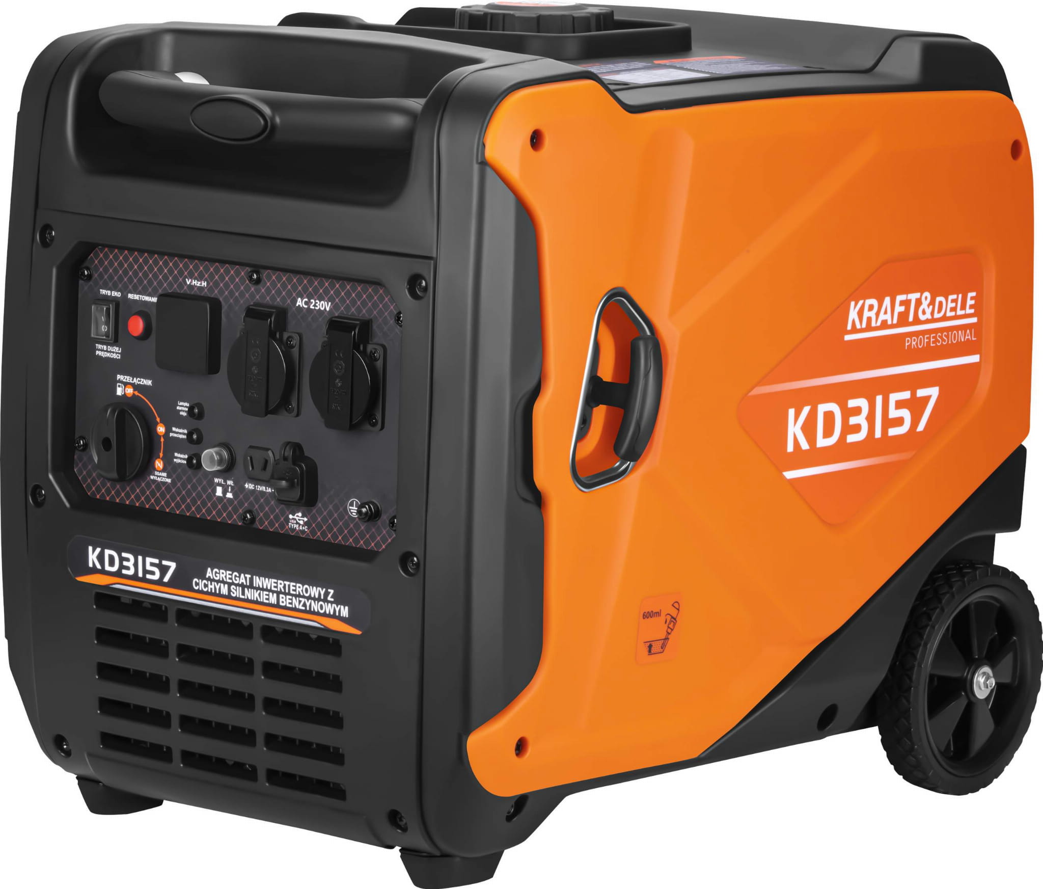 Kraft&Dele KD3157 – ovládací panel se zásuvkami 230 V