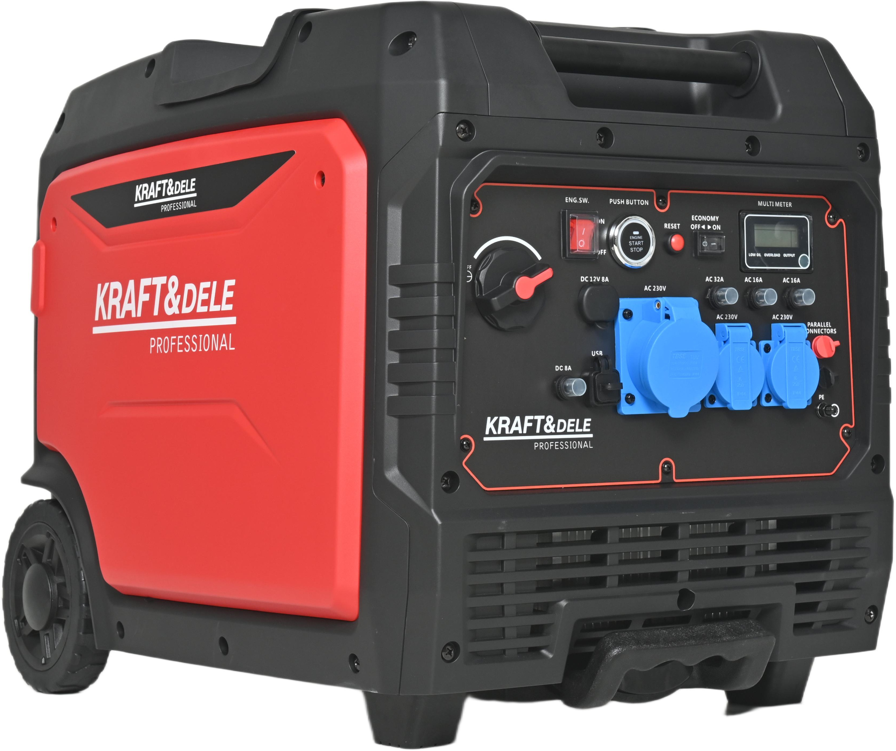 KD3164 ovládací panel s digitálním multimetrem