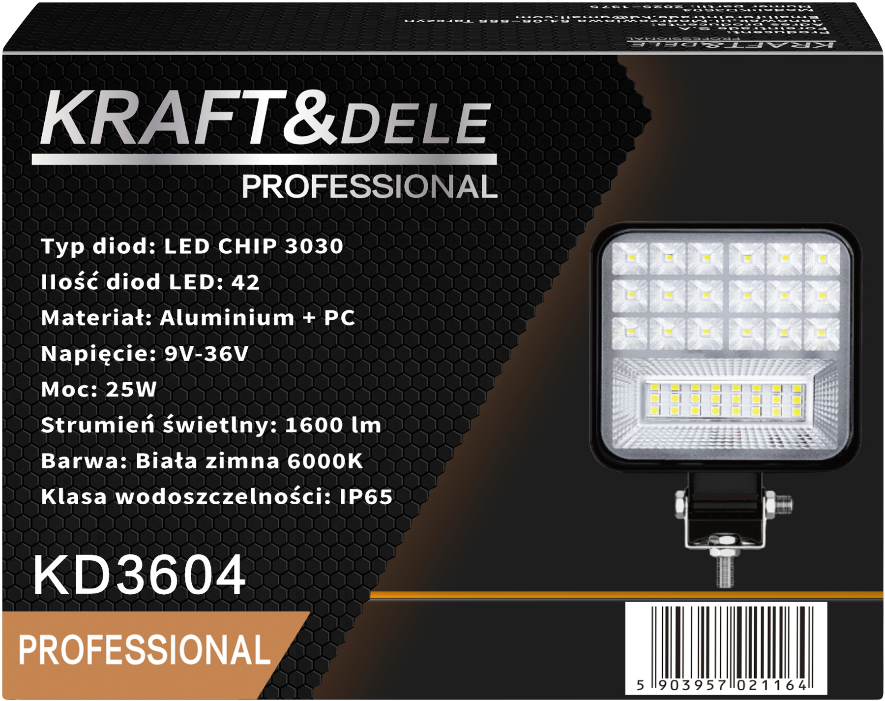 Pracovní svítidlo LED KD3604 — použití v praxi