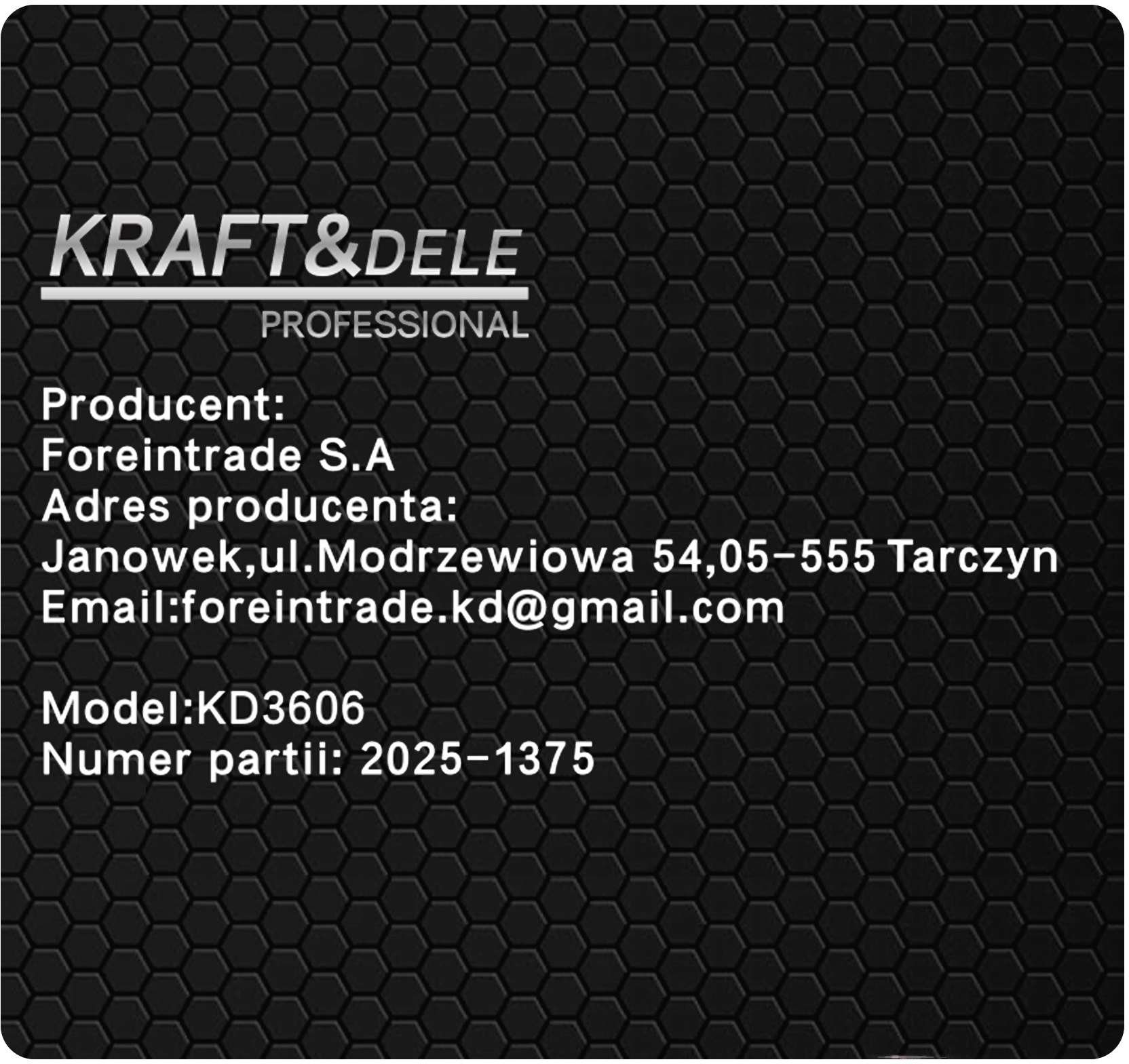 Pracovní svítidlo LED KD3606 – balení produktu