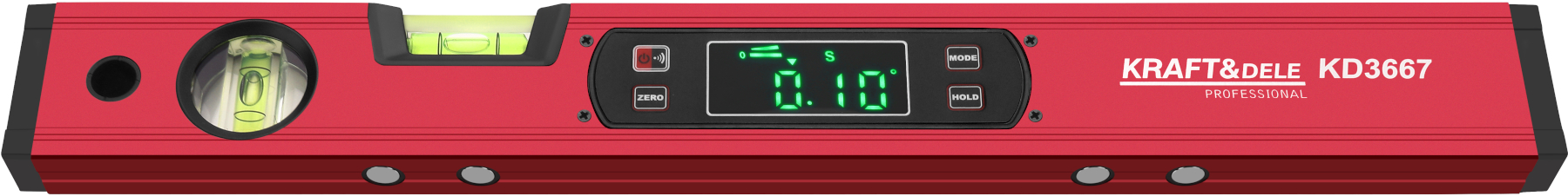 Digitální vodováha KD3667 — magnety v základně