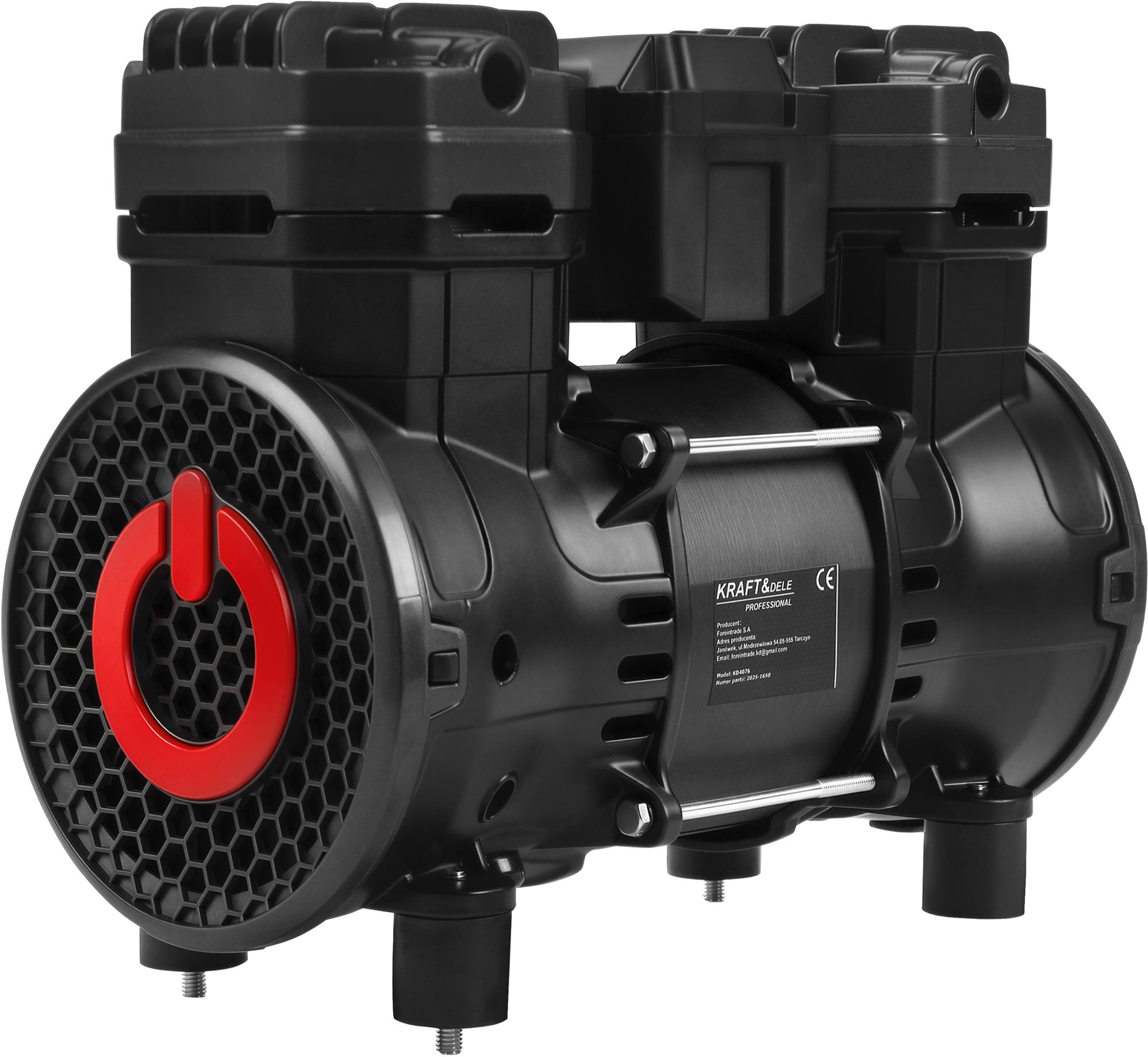 Bezolejový motor KD4076 – detail montážních prvků