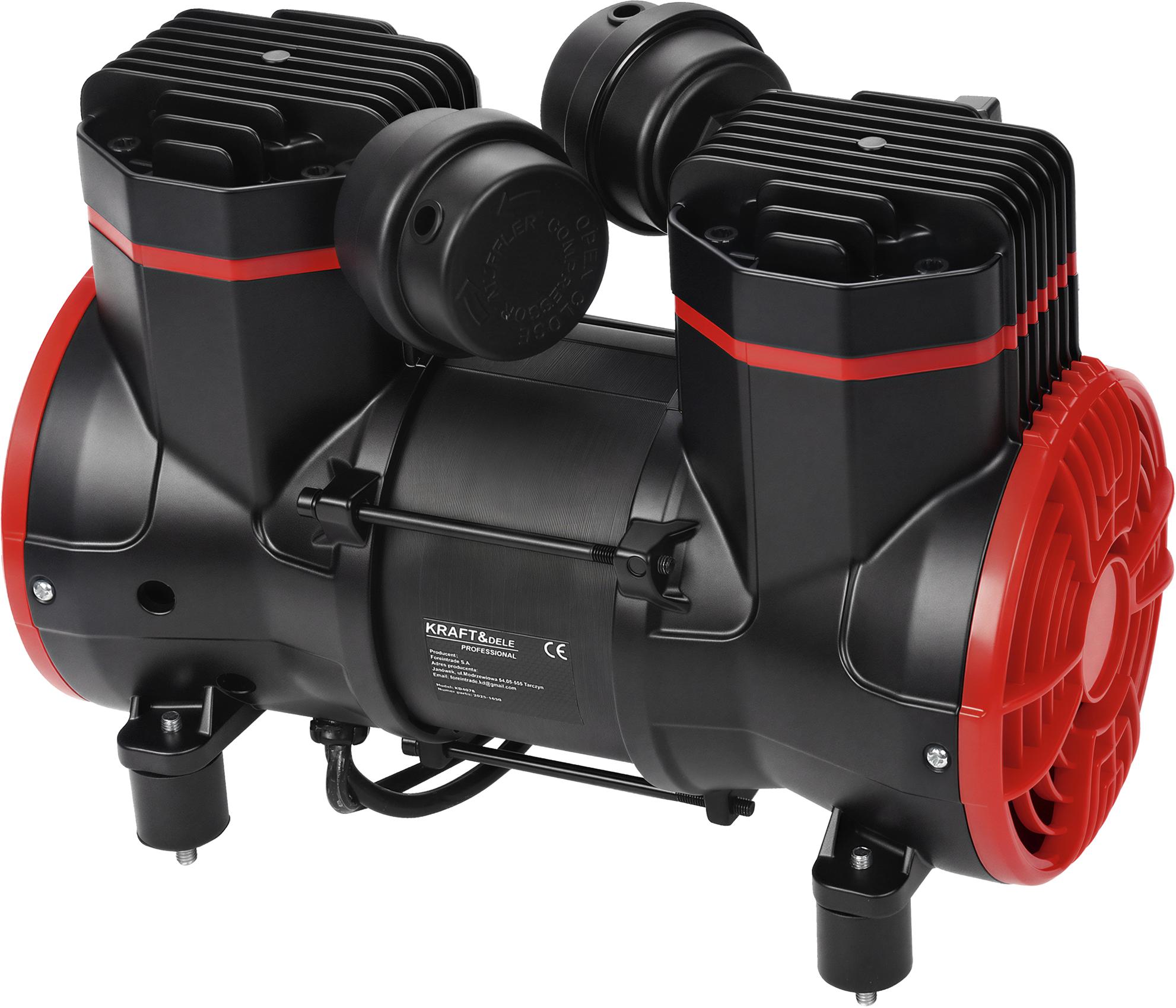 Bezolejový motor kompresoru KD4078 – detail kompresní hlavy