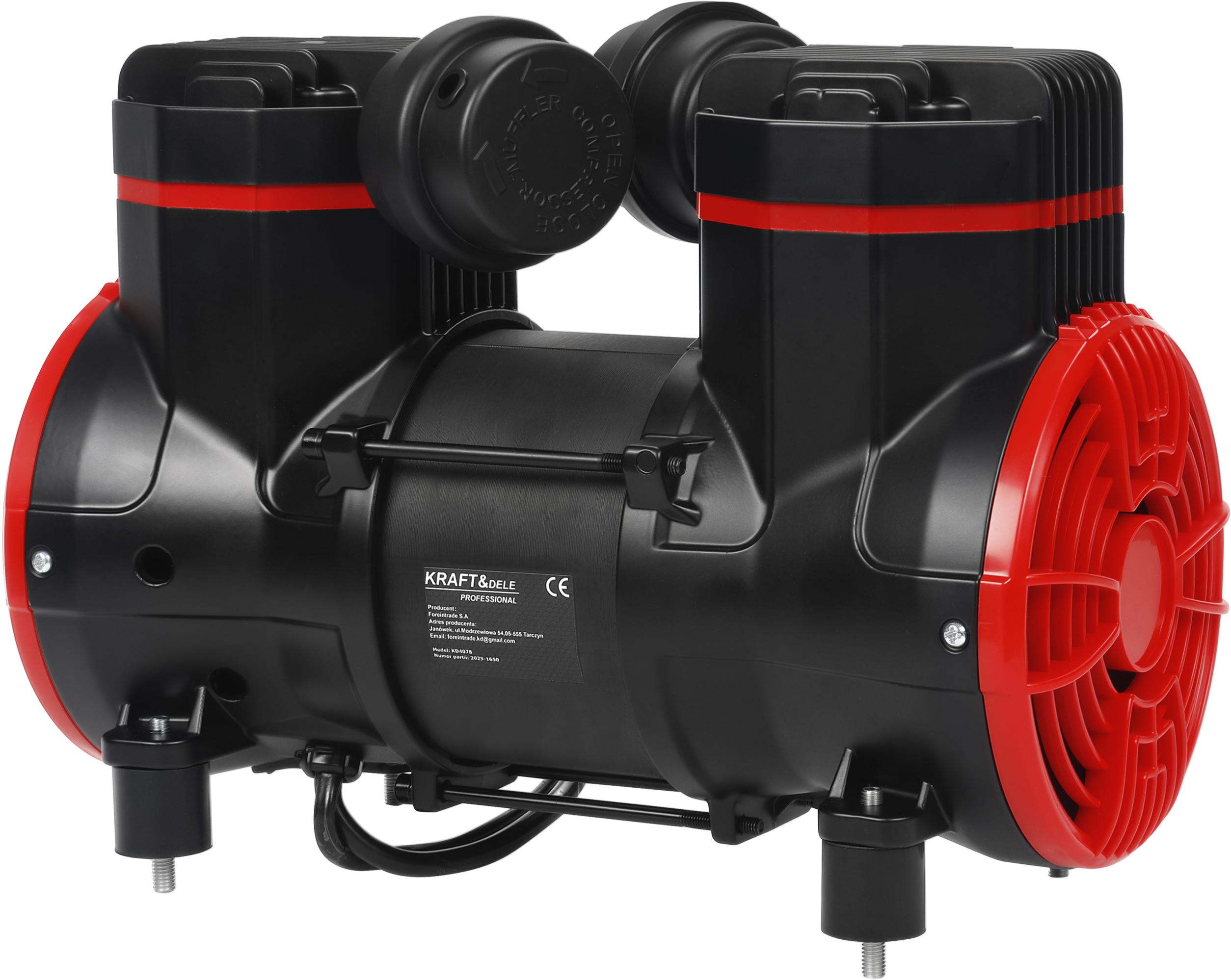 Bezolejový motor kompresoru KD4078 – boční pohled
