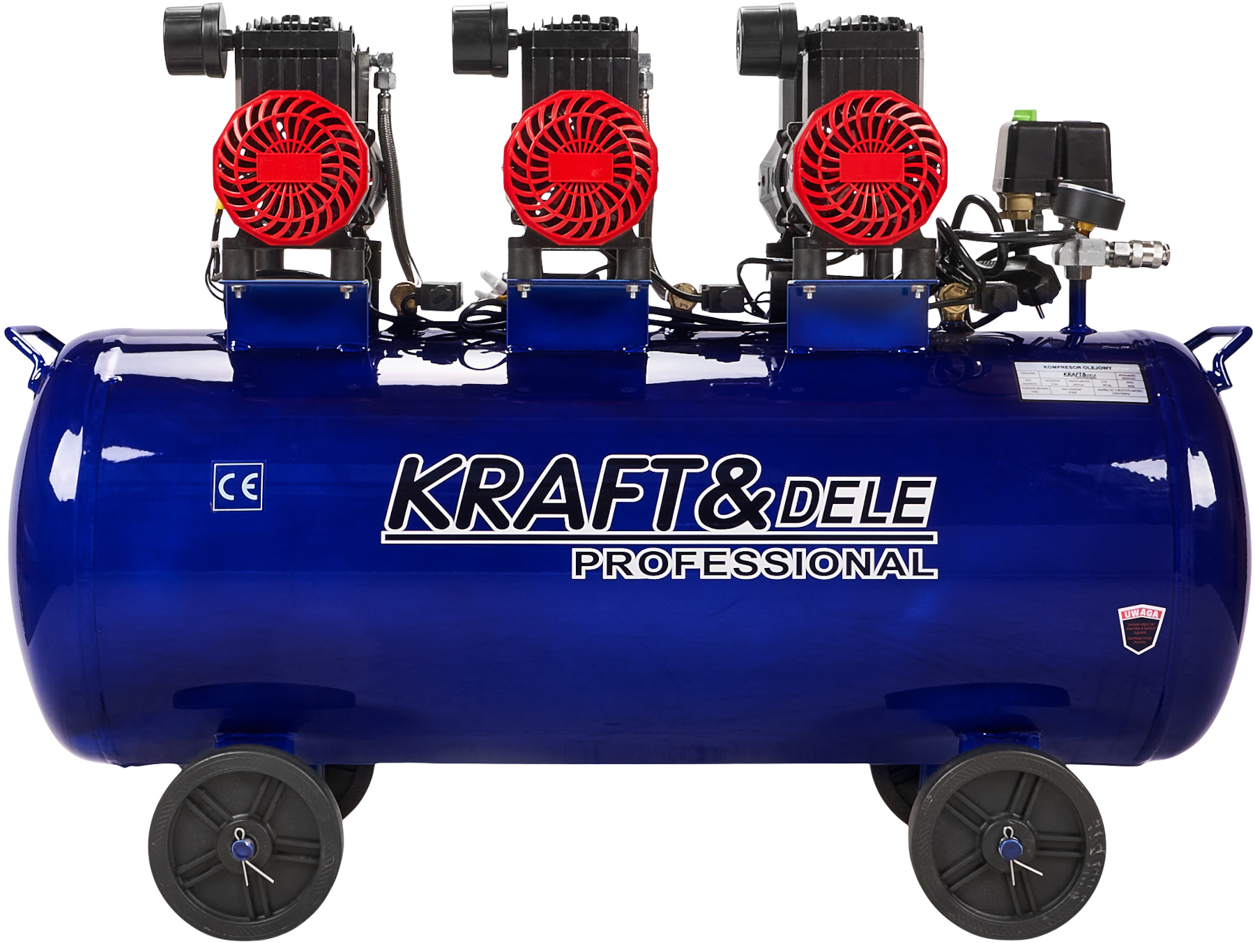 Kraft&Dele KD4094 detail tří motorů kompresoru