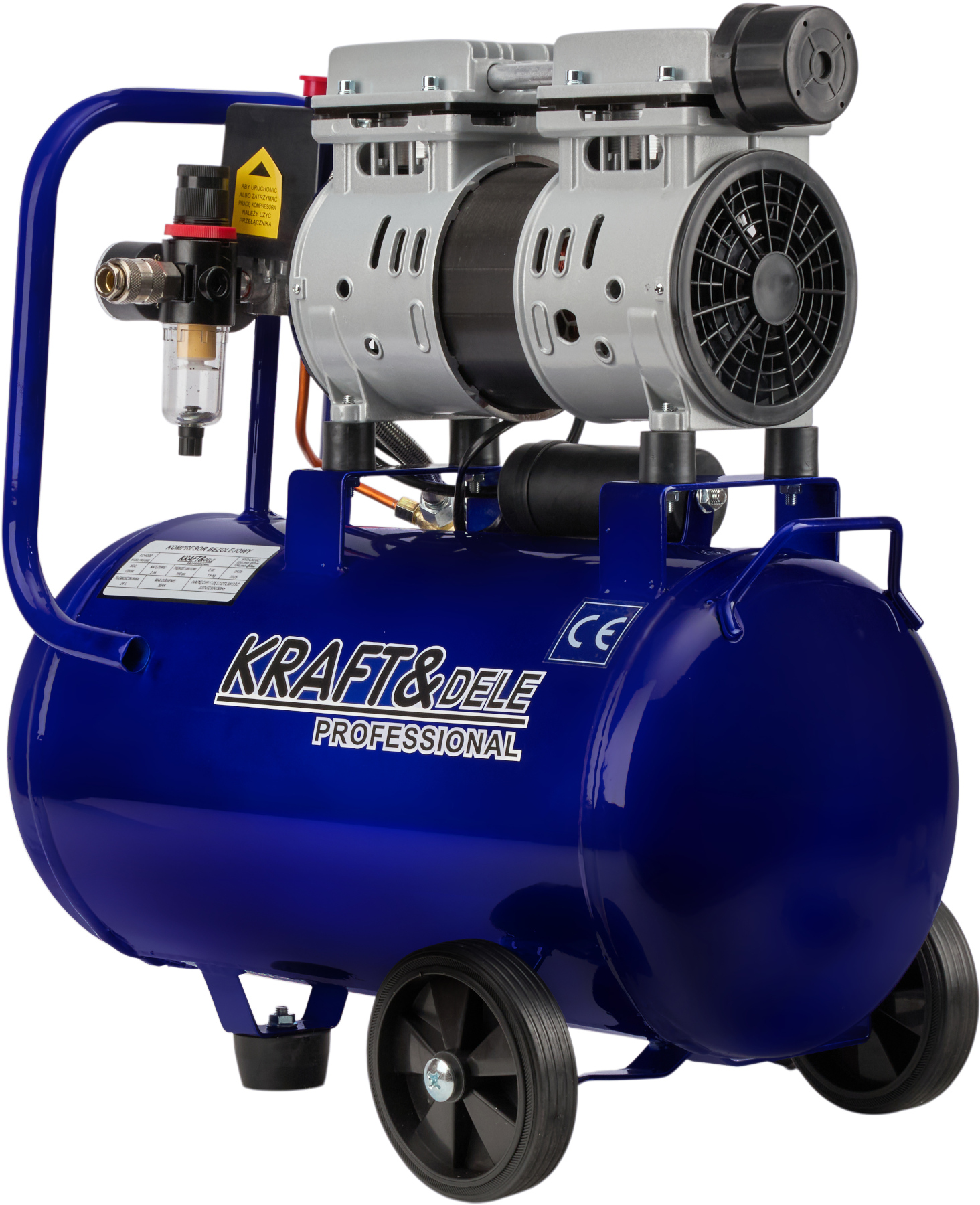 Bezolejový kompresor KD4099 – motor a kompresorová hlava