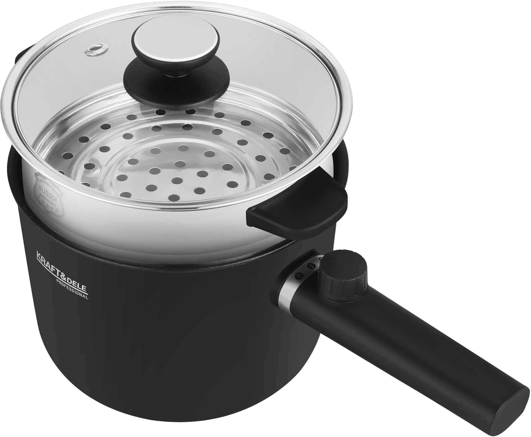Elektrický hrnec Kraft&Dele KD4169 — ergonomická rukojeť