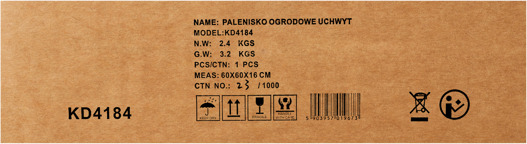 Zahradní ohniště KD4184 – detail nožiček