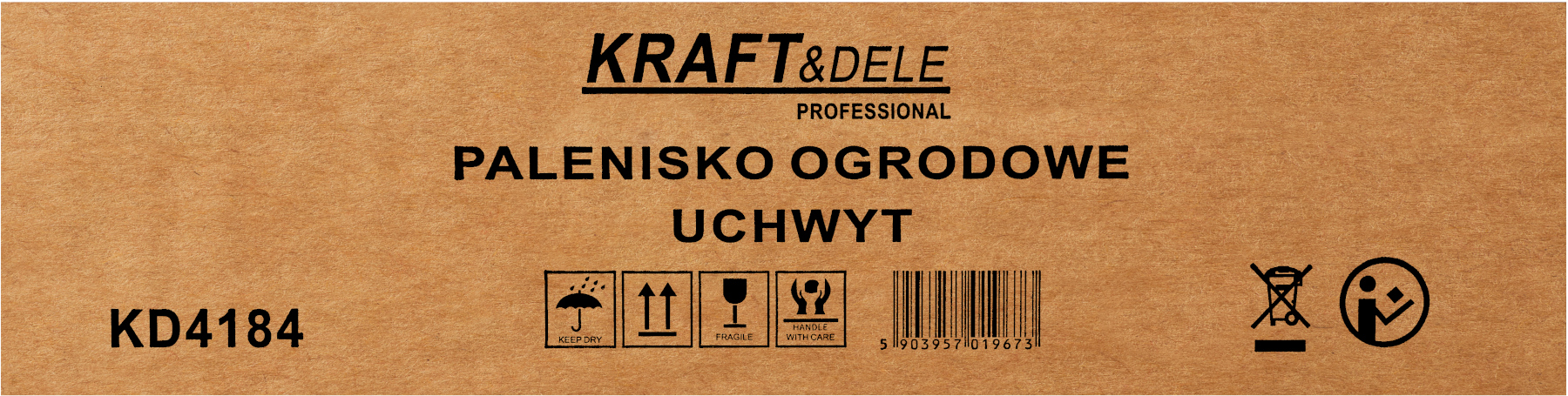 Zahradní ohniště KD4184 – celý produkt zbalen