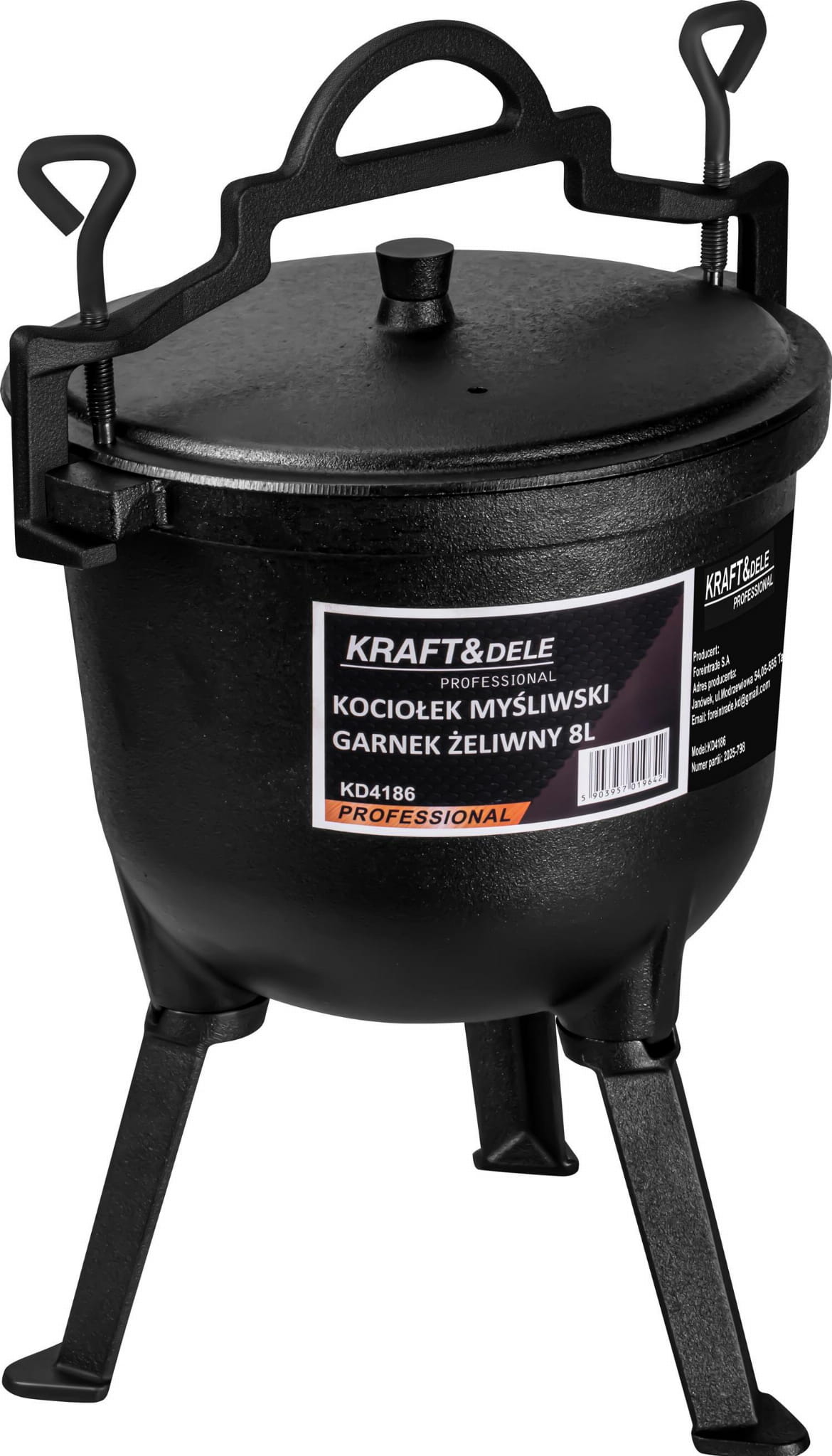 Myslivecký kotlík KD4186 — vaření na ohni