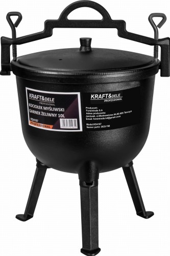 Myslivecký kotlík litinový 10 l KD4187 – celkový pohled