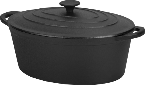 Litinový pekáč Kraft&Dele KD4246 — celkový pohled s pokličkou