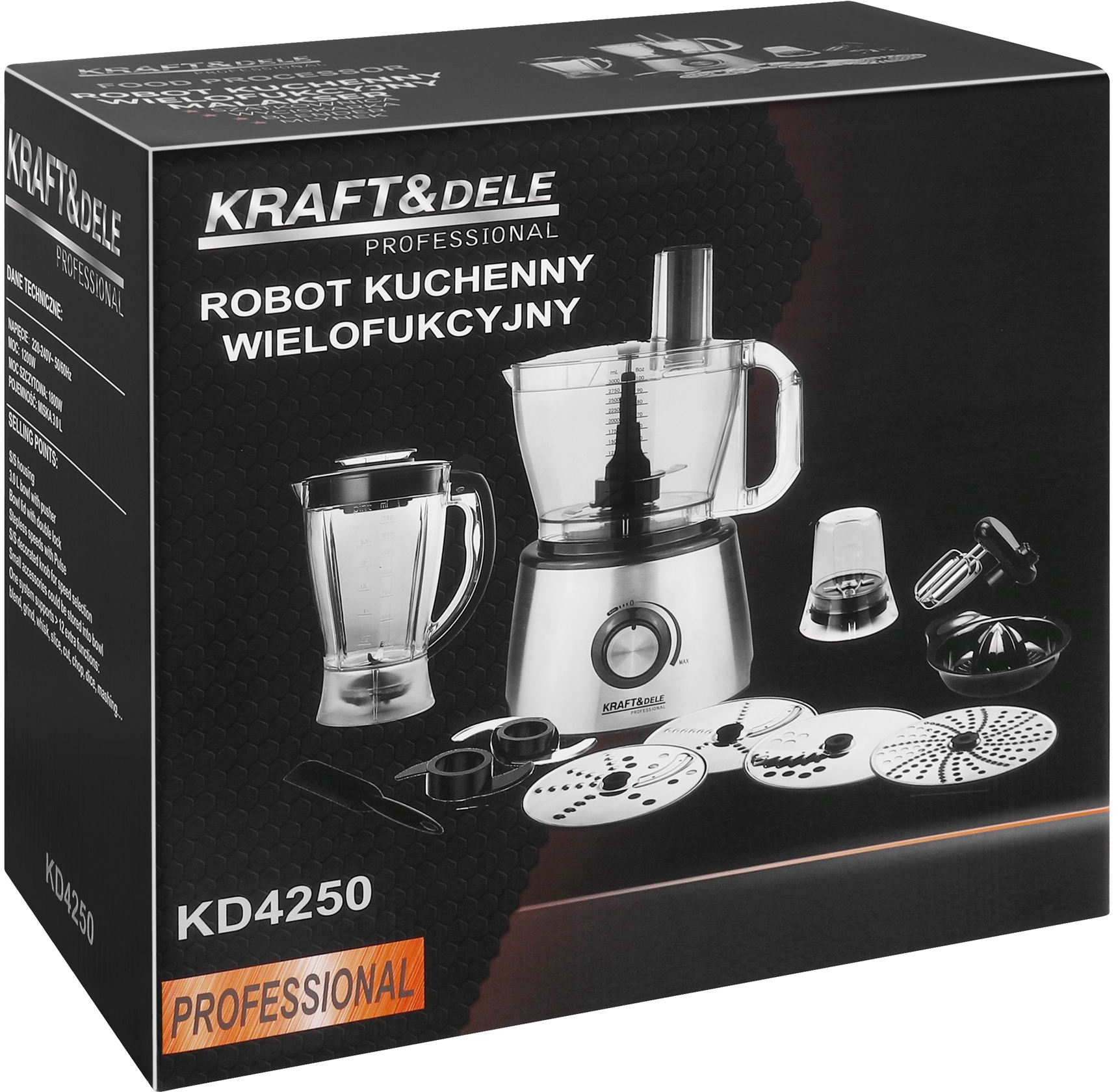 Kraft&Dele KD4250 — nerezová obudova detail