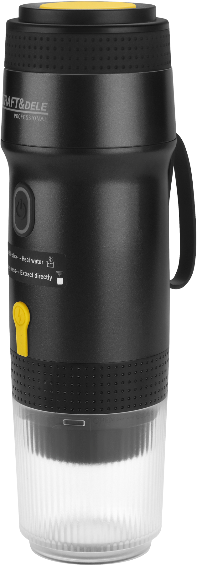 Přenosný kávovar KD4284 — baterie a USB nabíjení