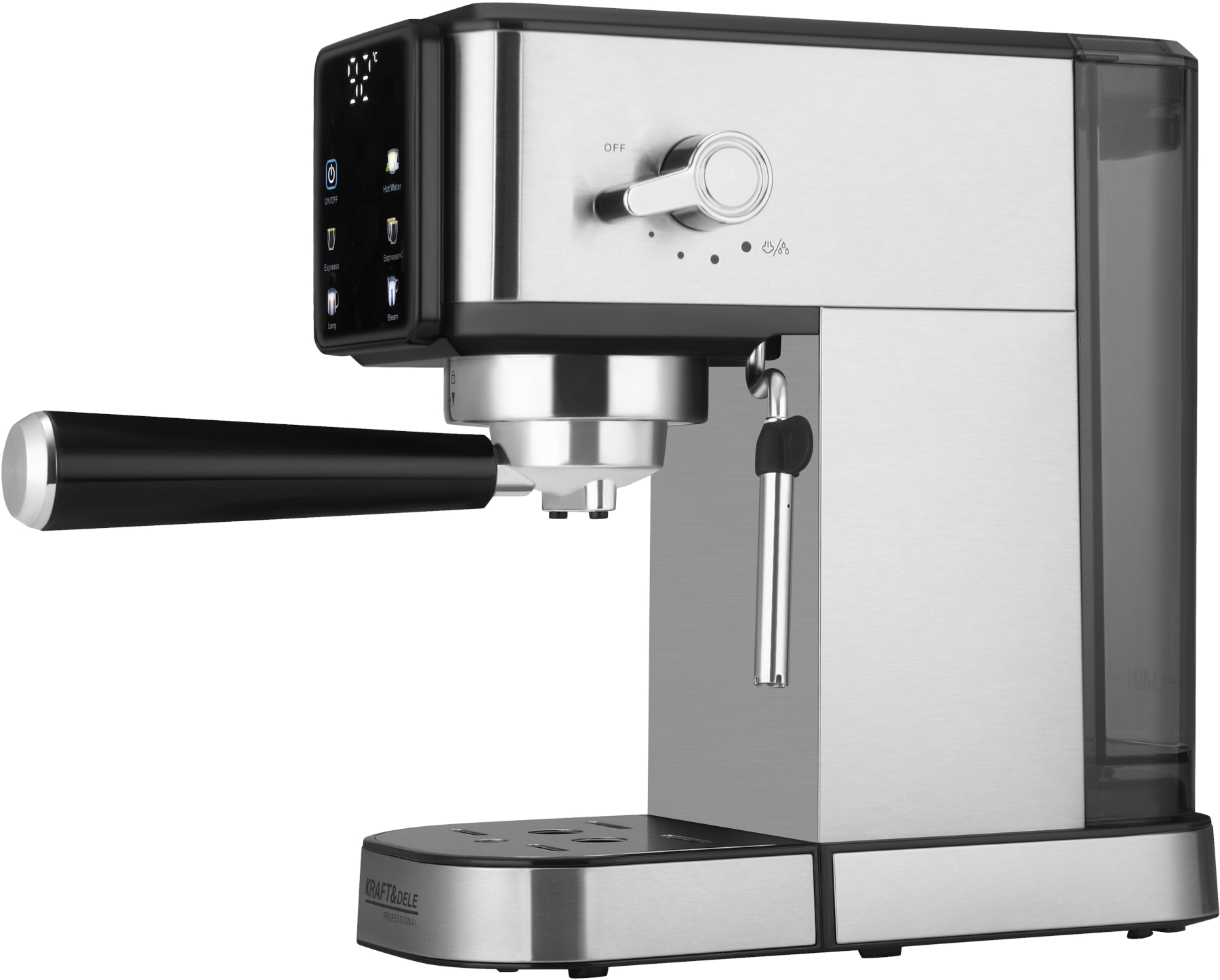 Tlakový kávovar Kraft&Dele KD4290 – parní tryska
