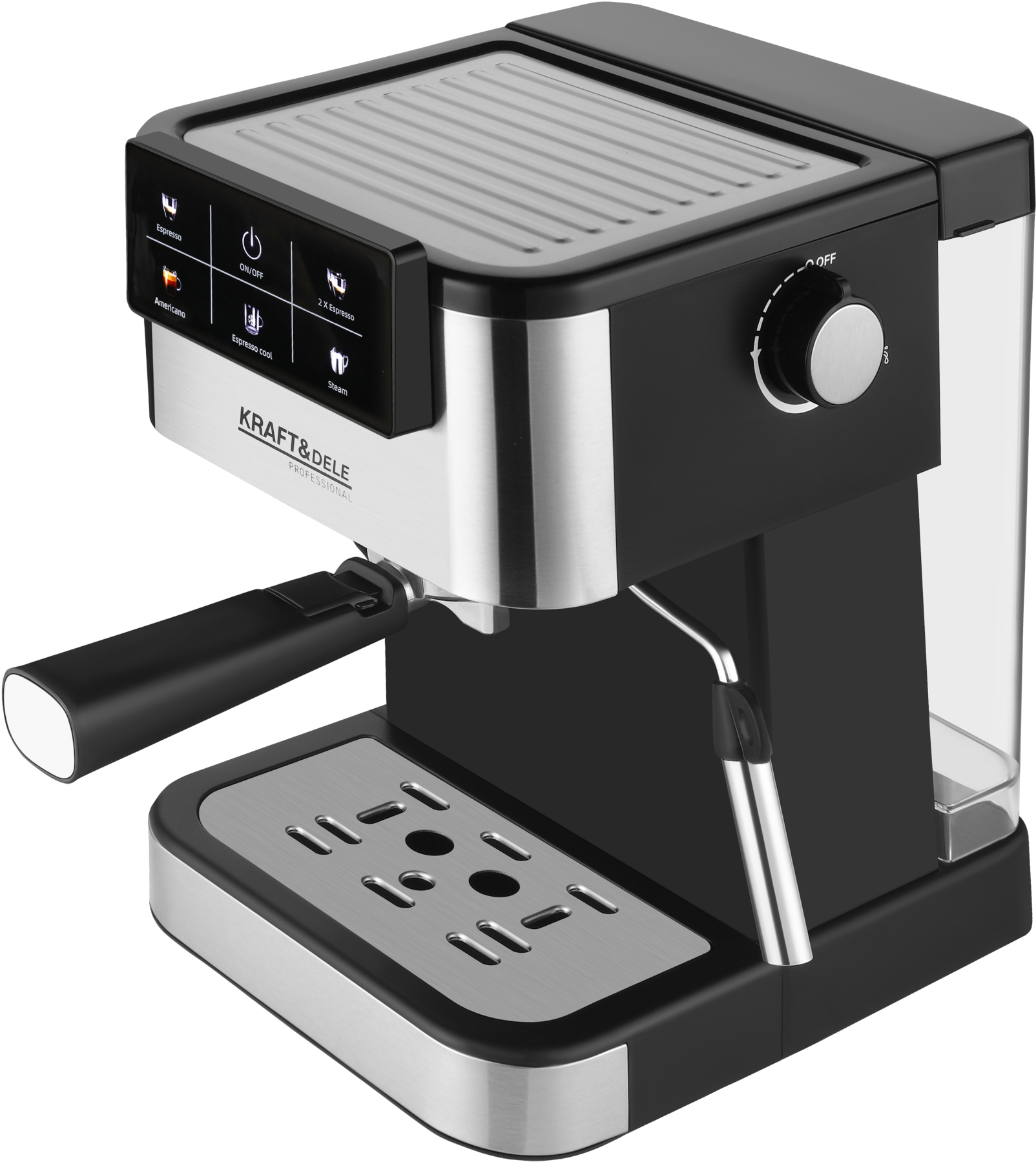 Pákový kávovar Kraft&Dele KD4291 – napěňovač mléka