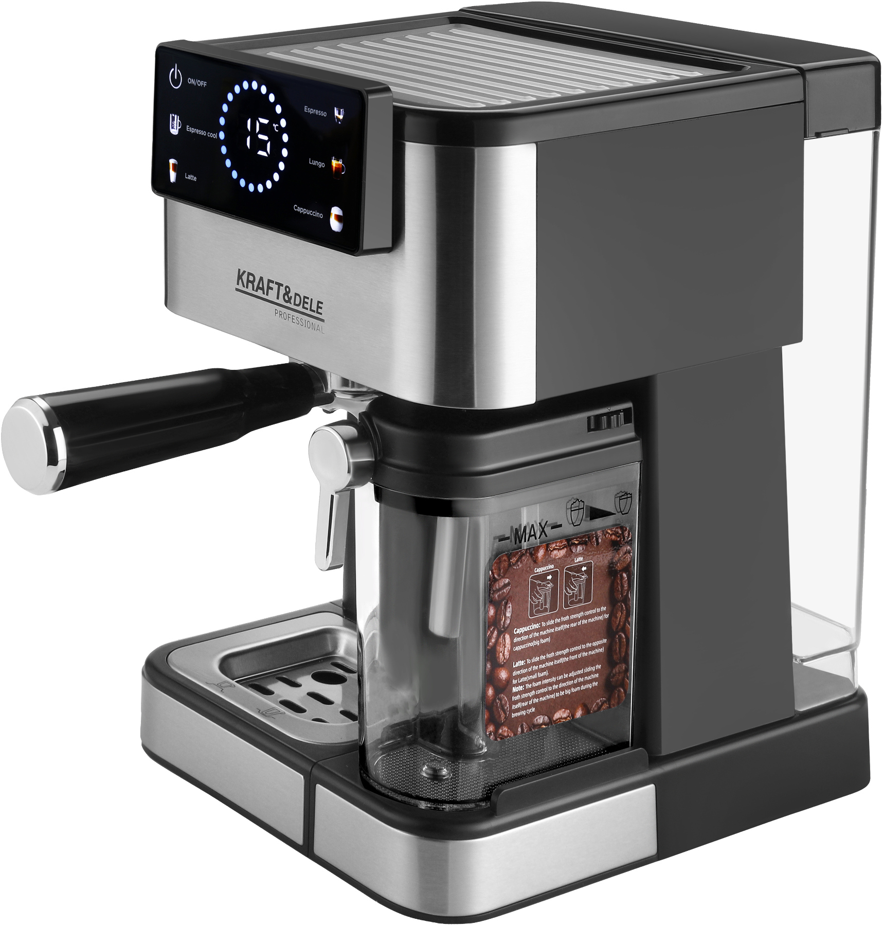 Kávovar KD4292 — příprava espresso