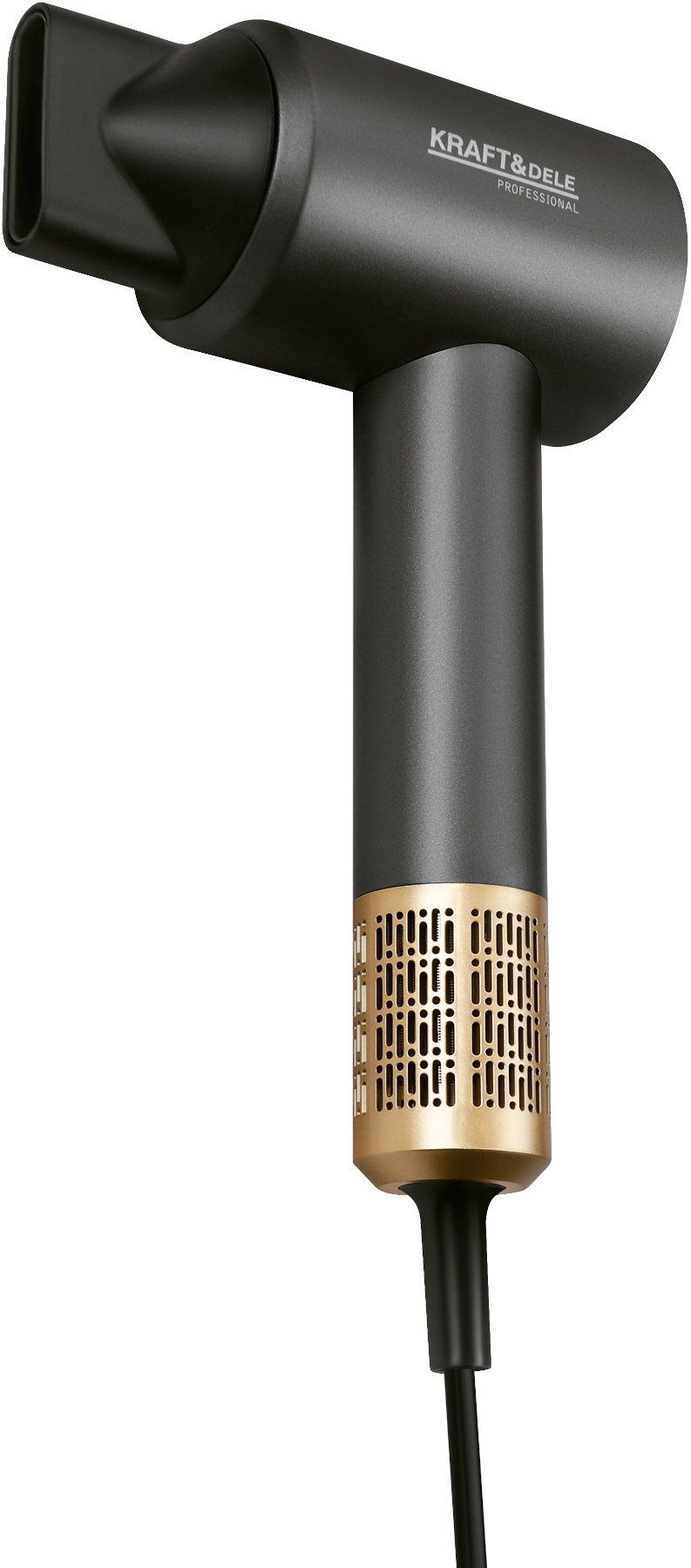 Féhn Kraft&Dele KD4381 — boční pohled s ovládáním