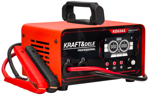 Kraft&Dele KD5343 nabíječka autobaterie — celkový pohled