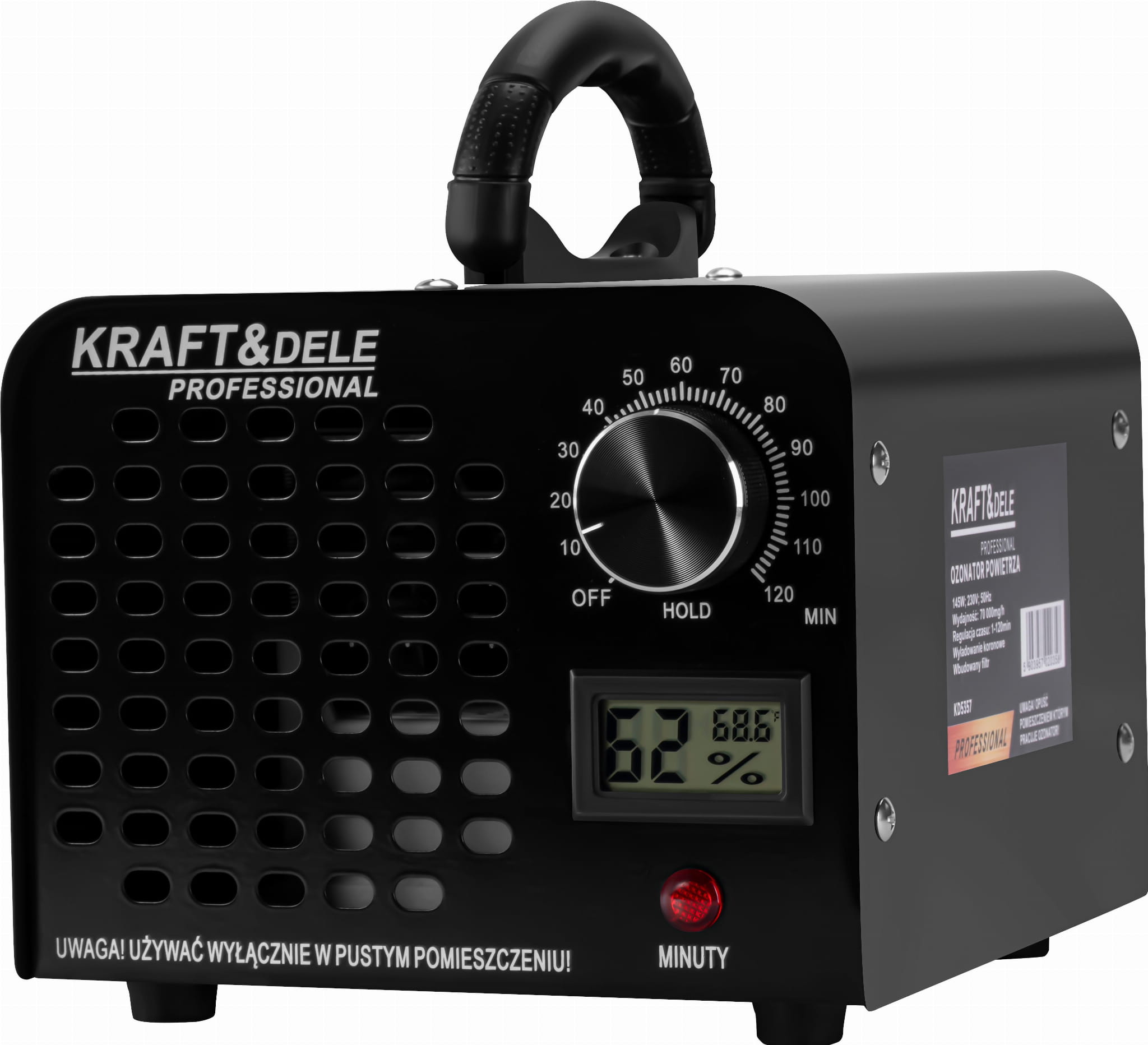 Ozónový generátor KD5357 – zadní panel s pojistkou