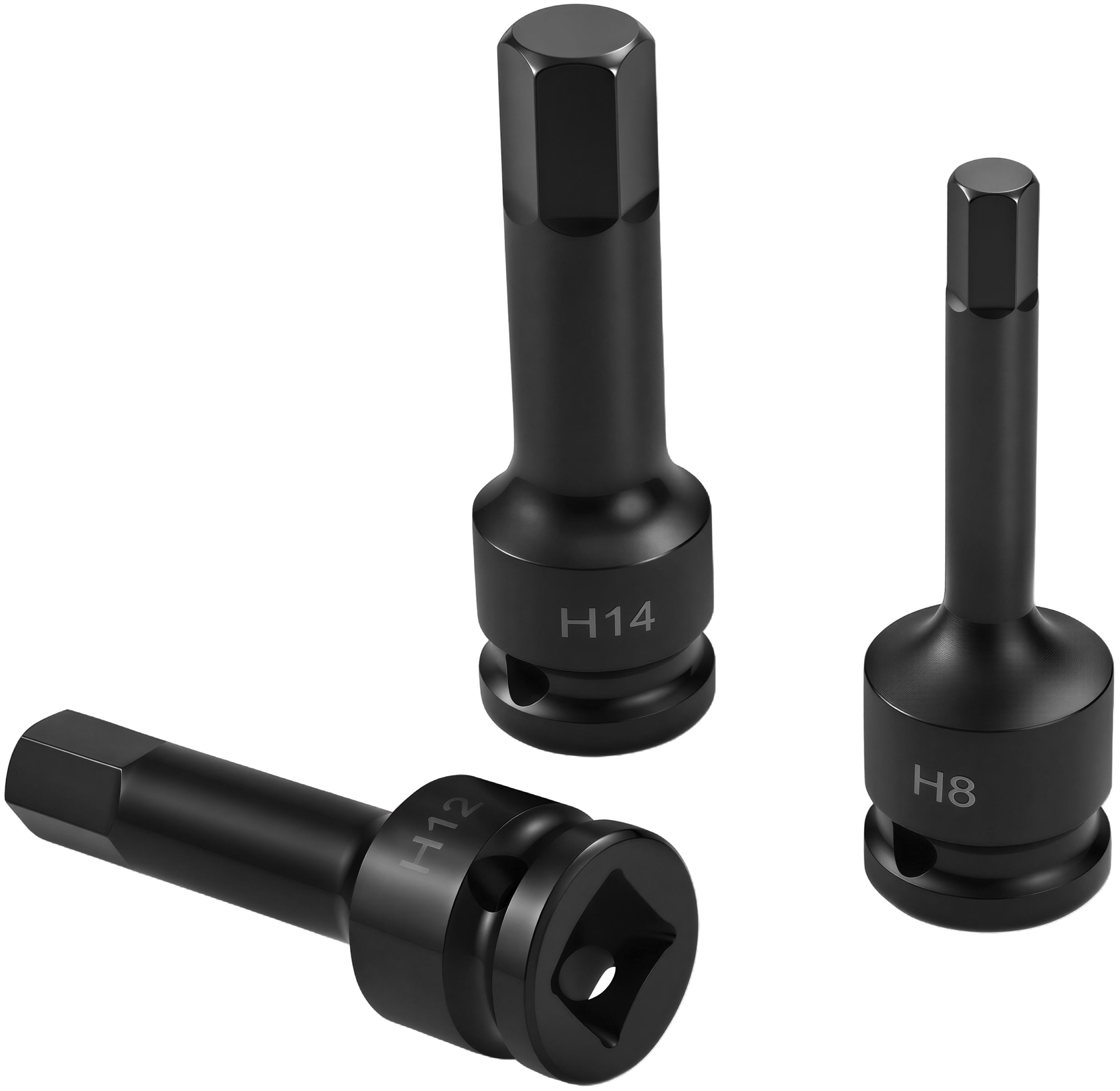 Kraft&Dele KD5431 rázové HEX nástrčné klíče – detail připojení 1/2 palce