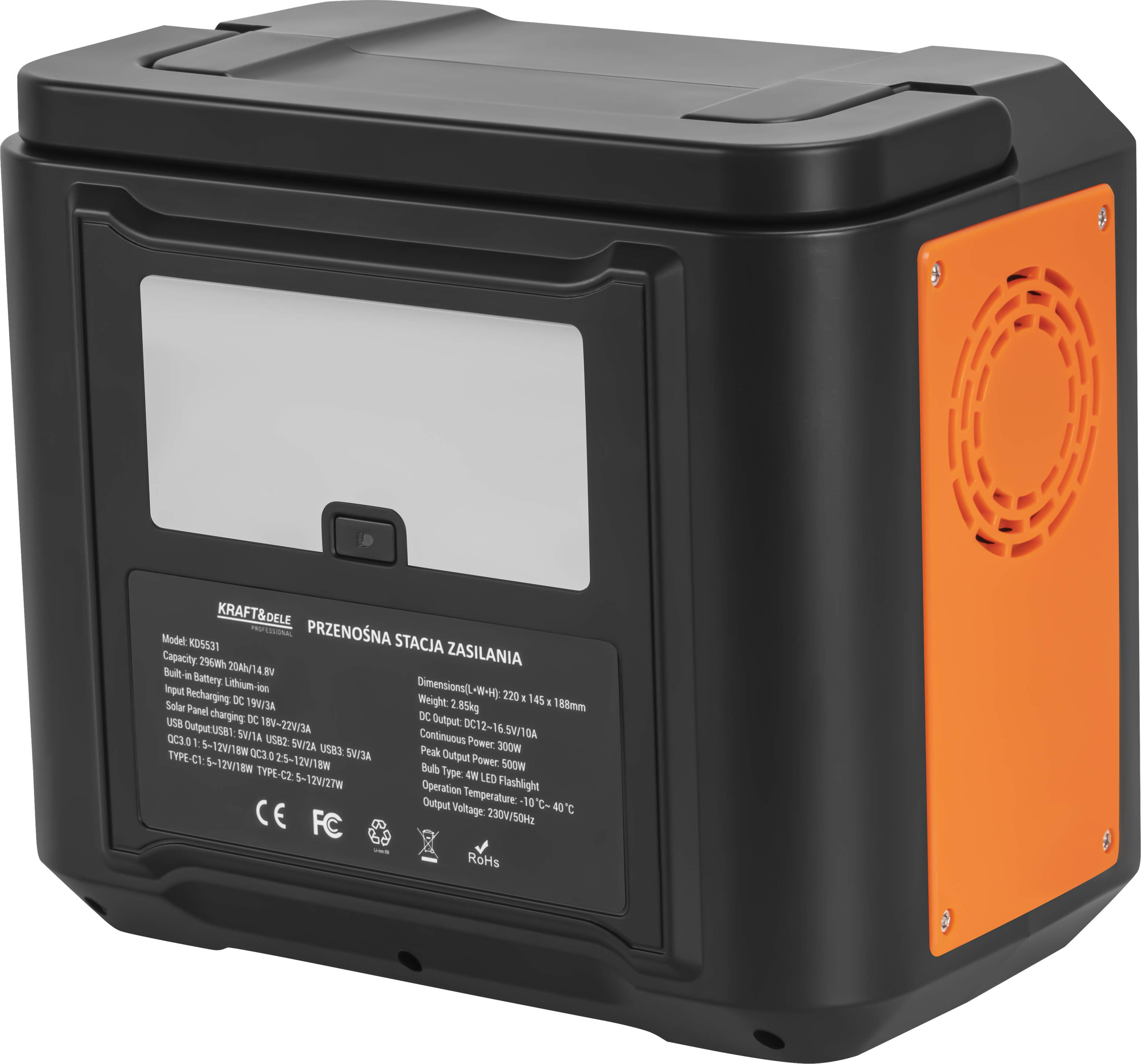 Přenosná napájecí stanice KD5531 – kempink a outdoor použití