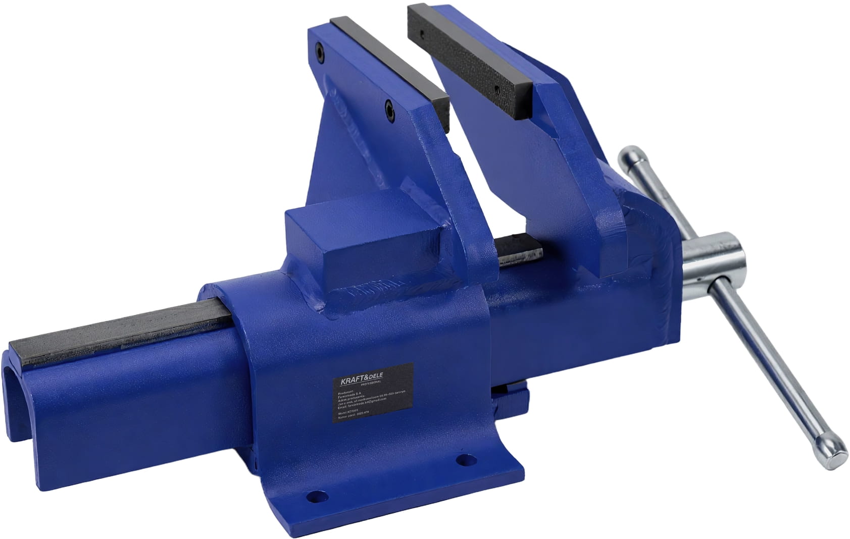 Svěrák stolní 150 mm KD5995 – detail čelistí