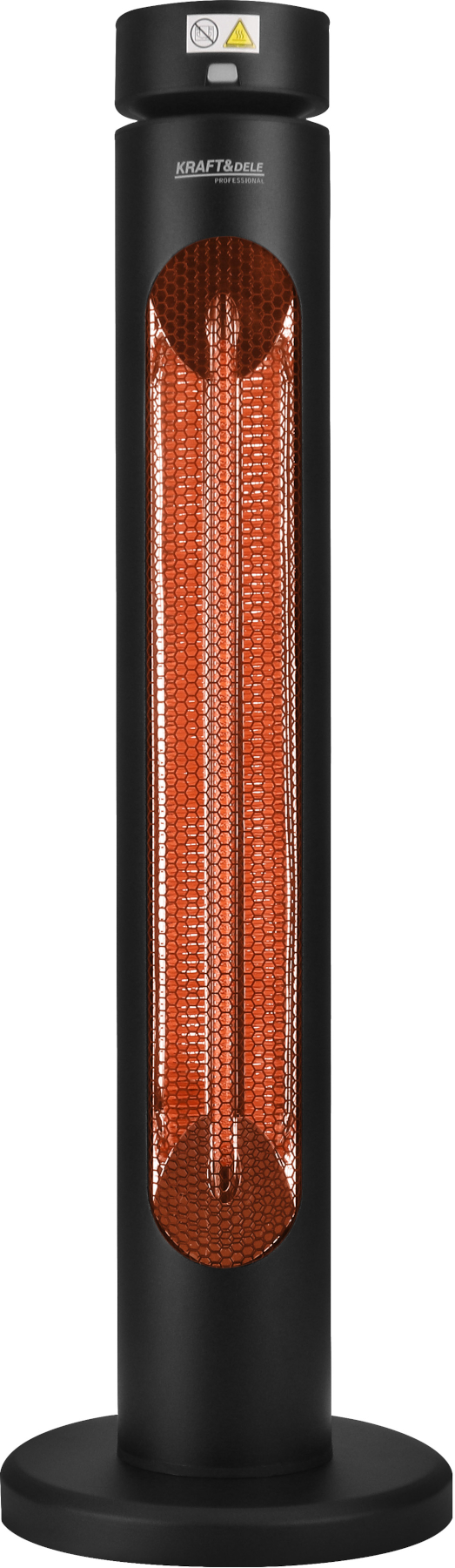 Elektrický infračervený zářič Kraft&Dele KD6502 – detail karbonového článku