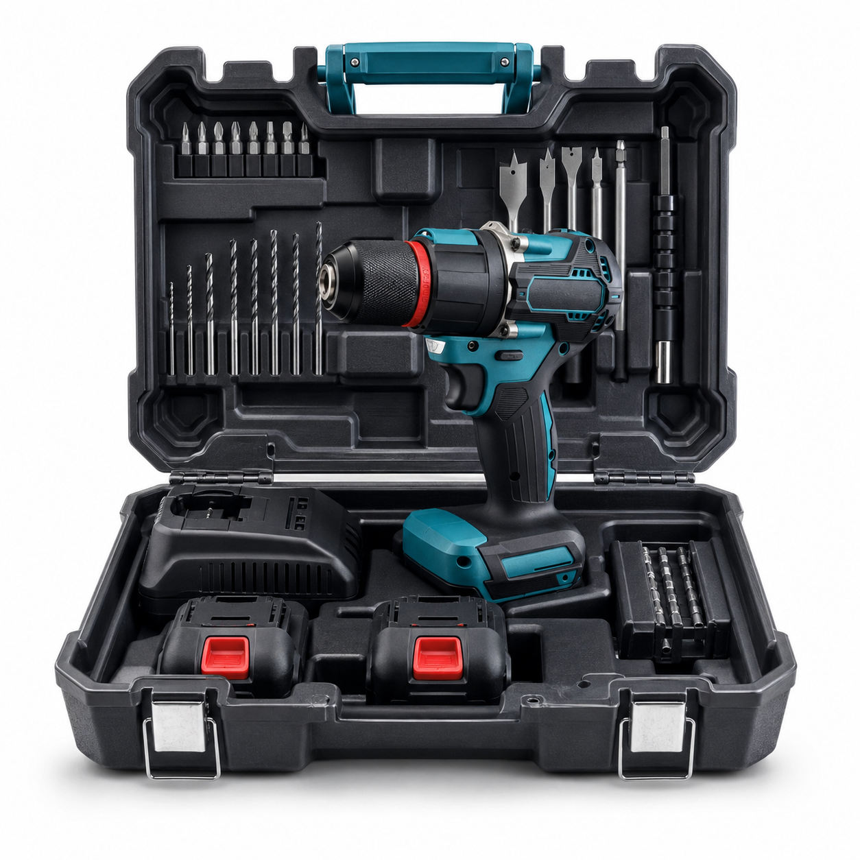 Akumulátorová vŕtačka s príklepom/skrutkovač RANGERS RSM-001, 46 Nm, 2× akumulátor 6 Ah, kufrík 6