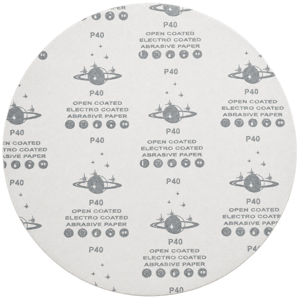 Smirkový papír P40 – detail brusné plochy a zrna