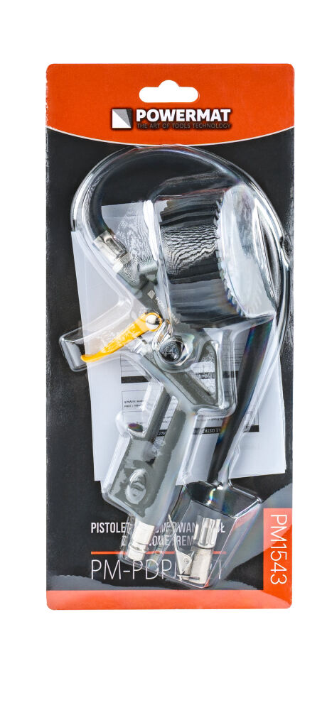 Pistole na huštění pneumatik PM-PDPM-2T – detail hadice a koncovky