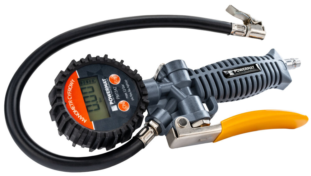 Pistole na huštění pneumatik PM-PDPM-1T – detail manometru