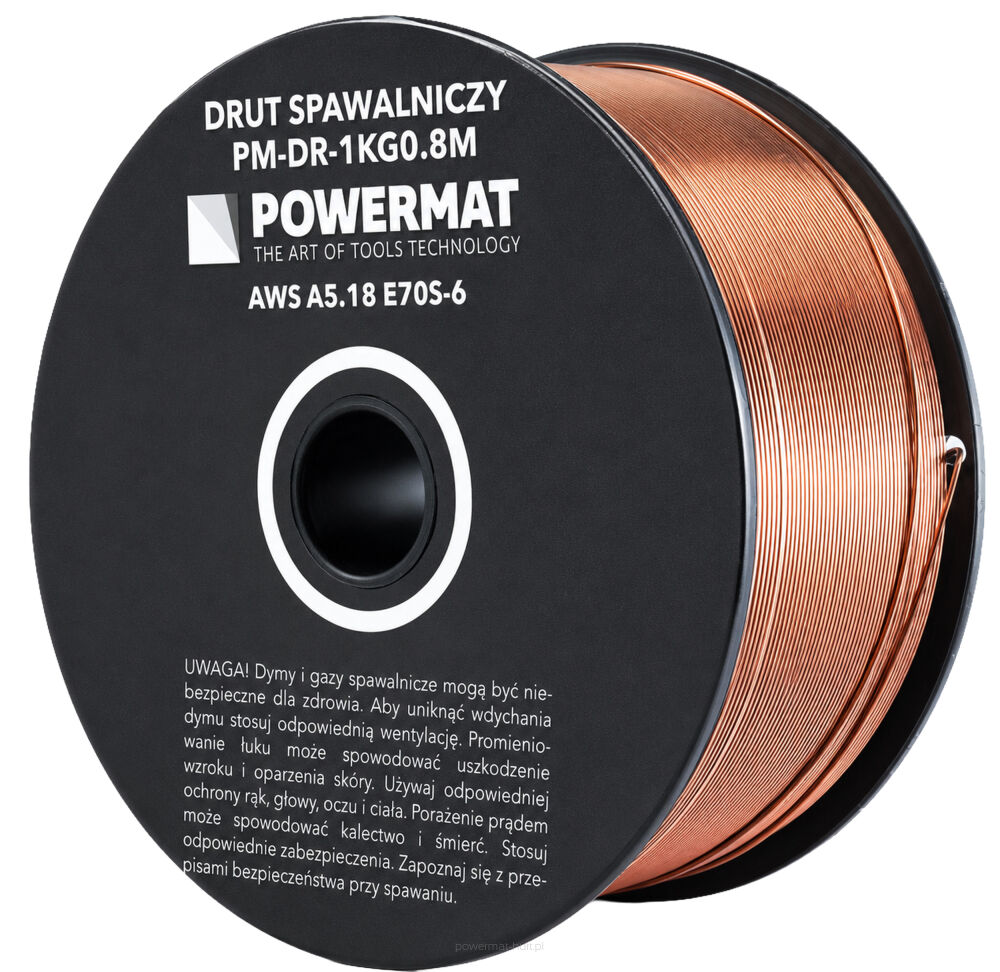 Svařovací drát SG2 0,8 mm Powermat — pohled na cívku
