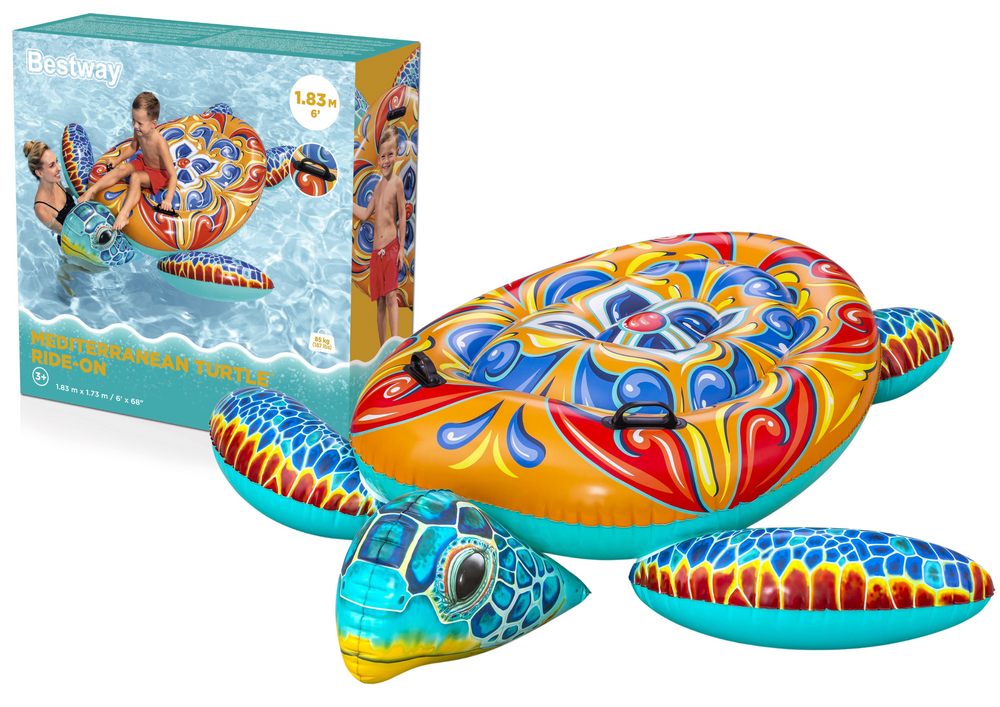 Nafukovací matrace Želva 183 x 173 cm Bestway — Celkový pohled