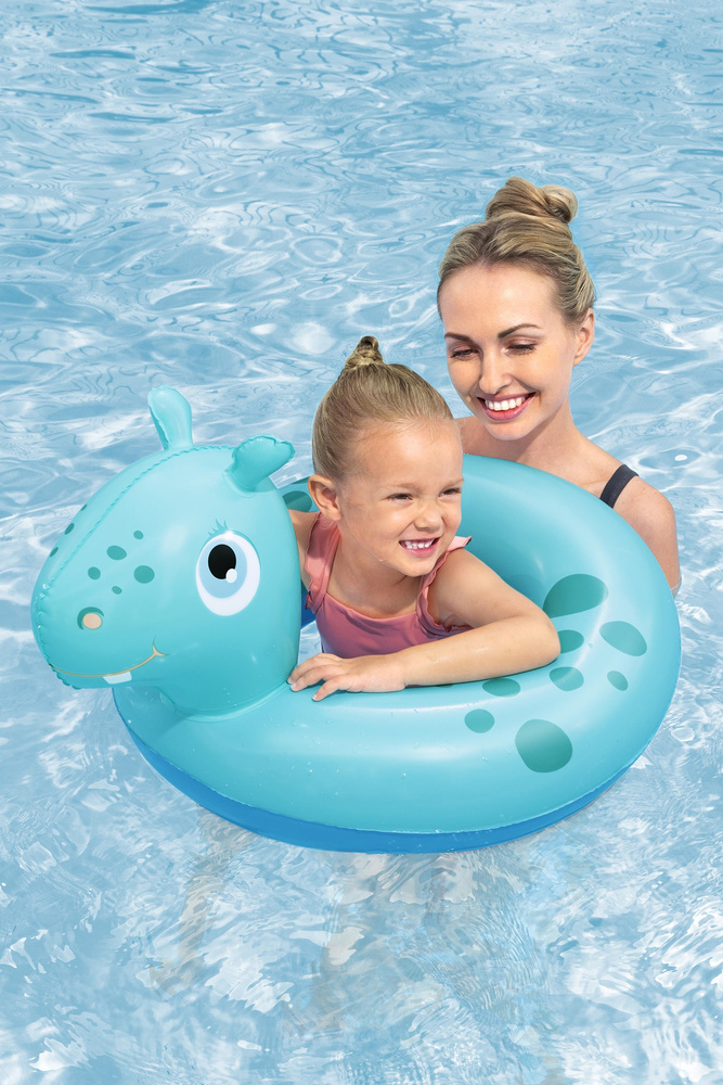 Plavecký kruh s motivem hrocha Bestway – 64 x 60 cm — V provozu