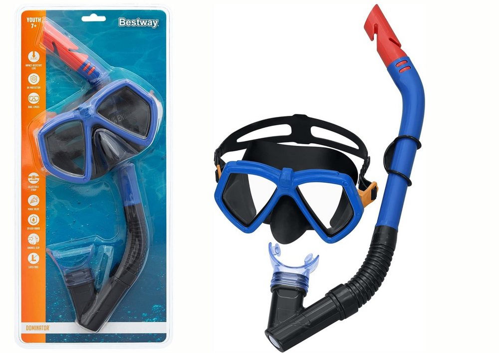Sada na šnorchlování Bestway modrá 24070 — Detail sady