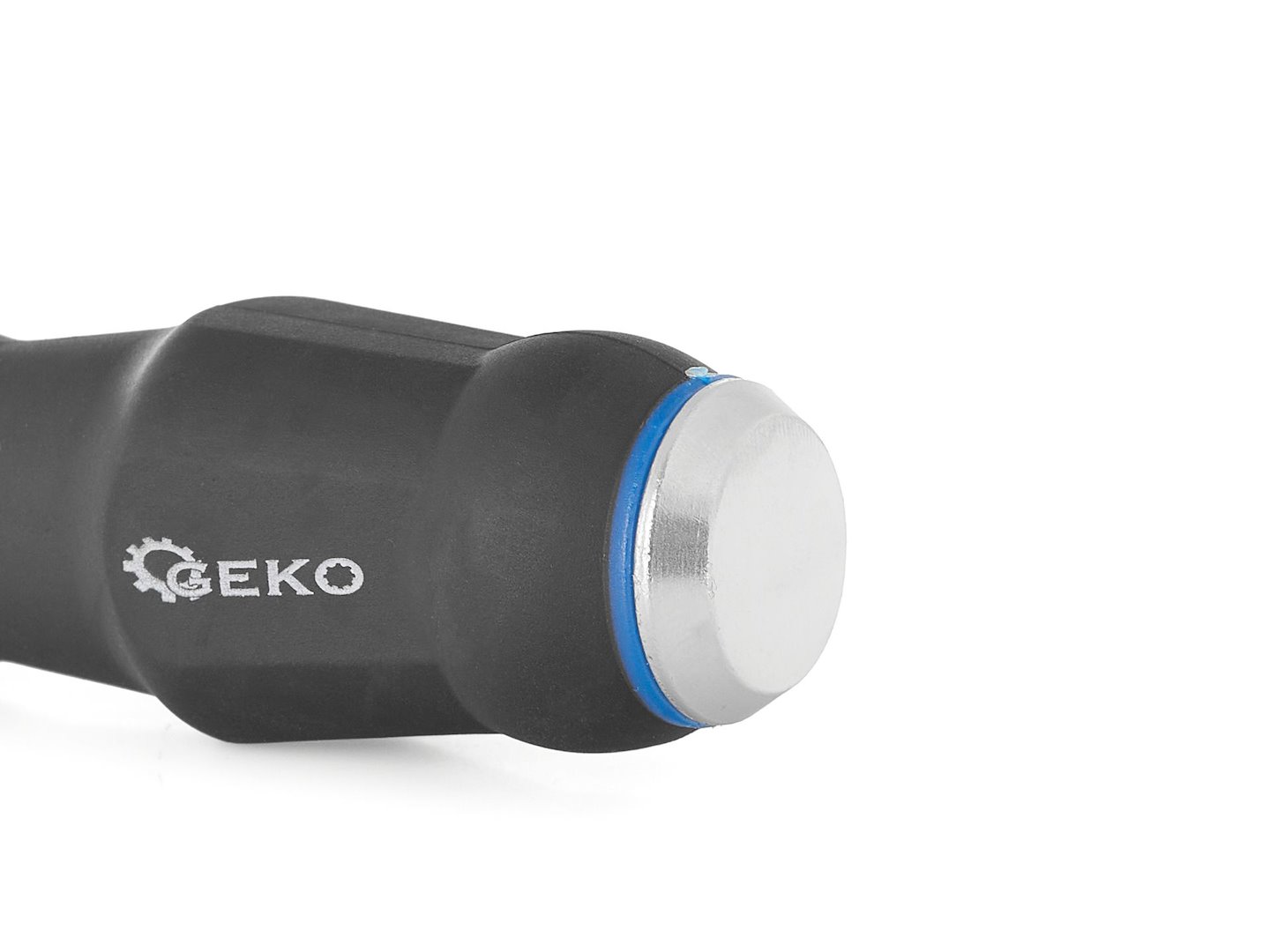 Šroubovák plochý do pobíjení 5×100 mm CrV – Geko CZ — Černobílý povrch